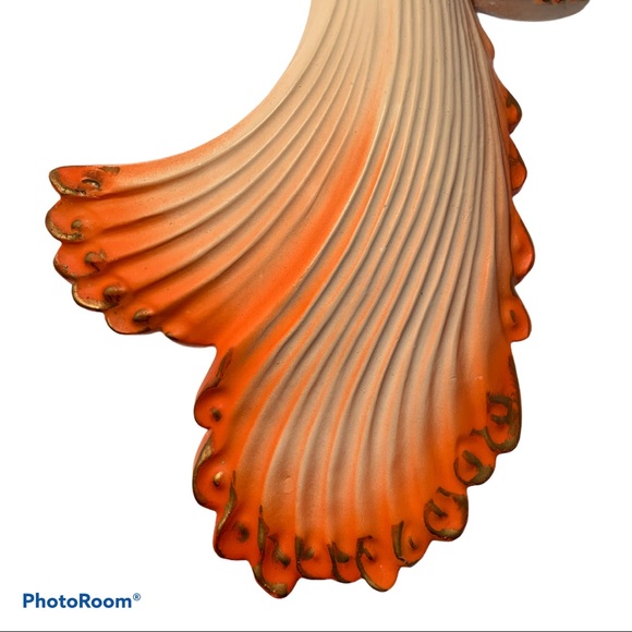 Vintage Chalkware Bird of Paradise 14” Wall Plaque - Picture 3 of 4